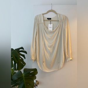NWT Theory Size M Long Sleeve Blouse